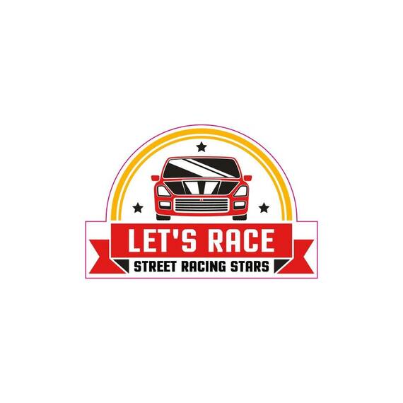 Abtibild "LET'S RACE" Cod:TAG 052 / T2 - - Roveli