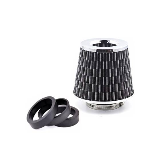 Filtru de aer sport universal  76mm Carbon FLEX - - Roveli