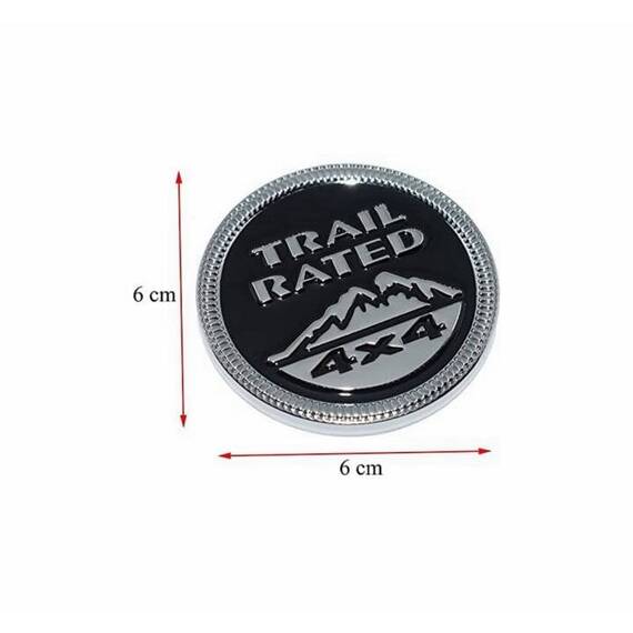 Ornament TRAIL 4X4  metalic diametru 6cm  Cod: JST-06 - - Roveli