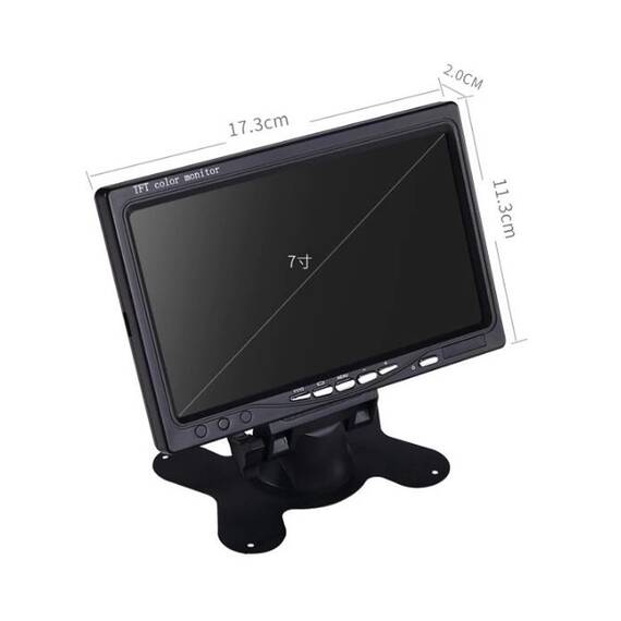 Monitor camere 360° / marsarier cu 4 intrari  Cod: JCS-7003-4 - - Roveli