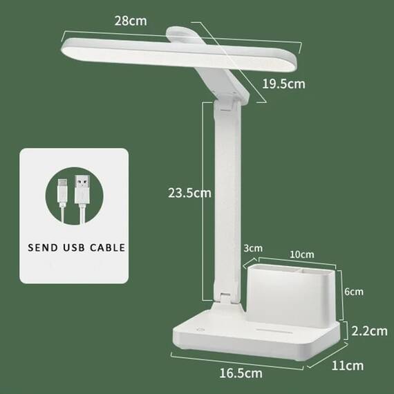 Lampa LED de birou 1966, portabila, USB, 5W - 6- Roveli