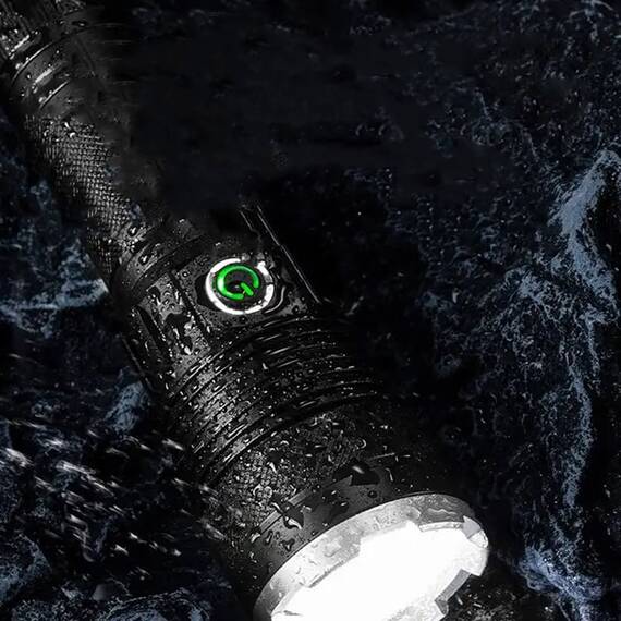 Lanterna LED P90, zoom telescopic, reincarcabila, 40W, G72 - 6- Roveli
