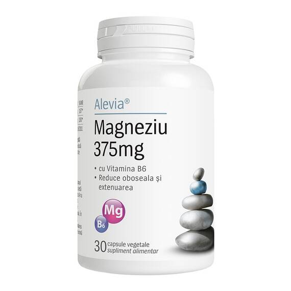 Magneziu 375mg B6 30 capsule Alevia - - Roveli