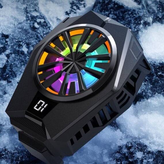 Cooler cu suport telefon CL8, RGB, LED - 5- Roveli