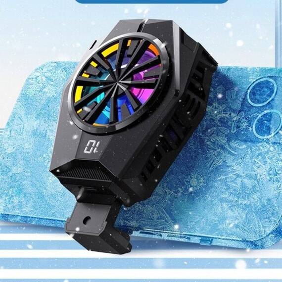 Cooler cu suport telefon CL8, RGB, LED - 6- Roveli