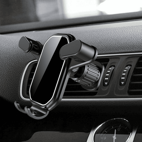 Suport auto telefon Z101A, prindere in grila de ventilatie, clema - 7- Roveli