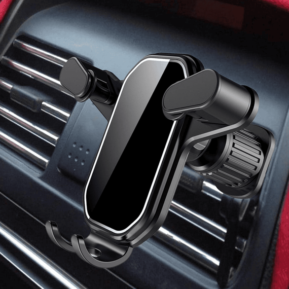 Suport auto telefon Z101A, prindere in grila de ventilatie, clema - 10- Roveli