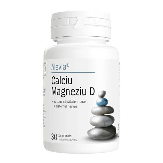 Calciu Magneziu D 30 comprimate Alevia - - Roveli