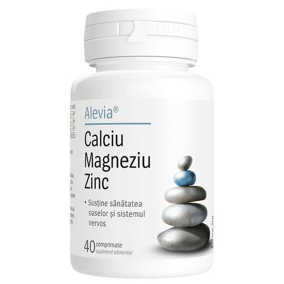 Calciu Magneziu Zinc 40 comprimate Alevia - - Roveli