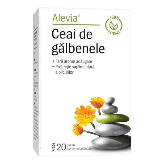 Ceai de Galbenele 20 plicuri Alevia - - Roveli