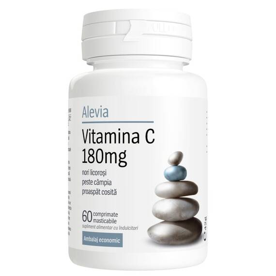 Vitamina C 180mg 60 comprimate masticabile Alevia - - Roveli