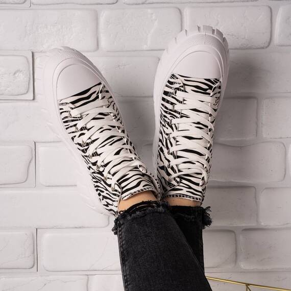 Sneakers dama din material textil Rihanna, Culoare (12): Zebra, Marime (12): 38 - 3- Roveli Sneakers dama din material textil Rihanna, Culoare (12): Zebra, Marime (12): 38 - 3- Roveli