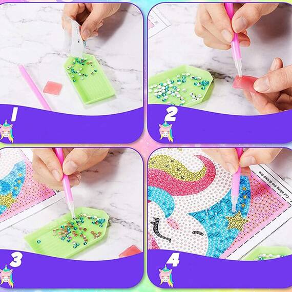 Set 12 x mozaic 5D cu diamante IO08, 12 modele, 30 x 30 cm - 7- Roveli