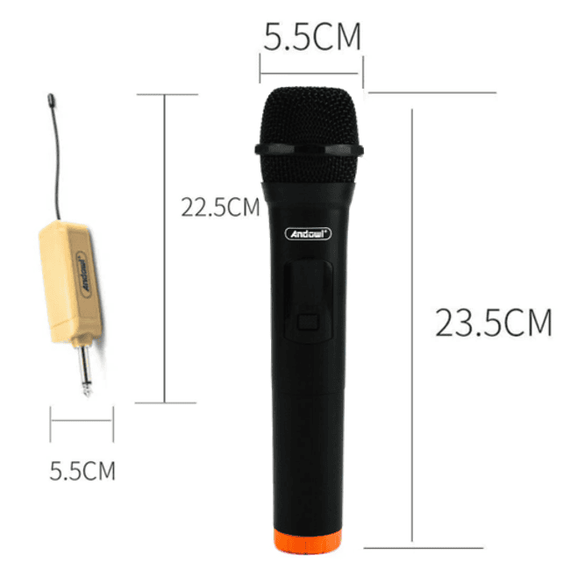 Microfon profesional wireless MIC555, cu receiver - 6- Roveli