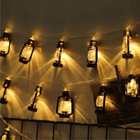 Ghirlanda luminoasa 10 metri, 10 becuri, alb cald, 220V, 2 modele - 8- Roveli