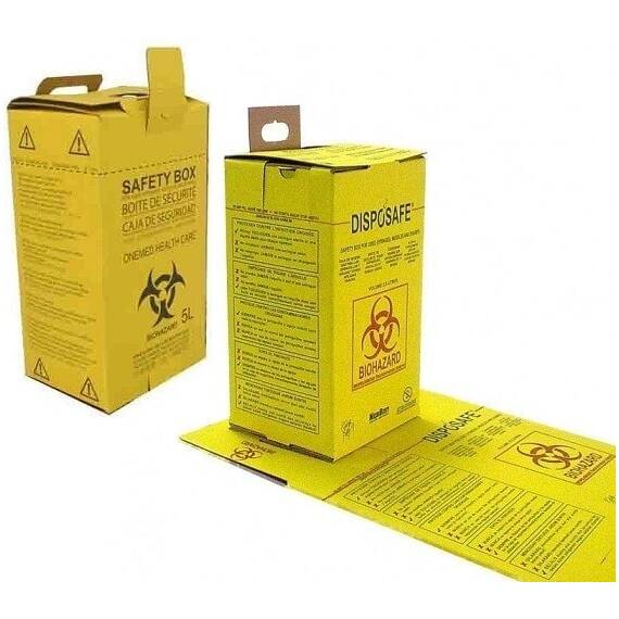 Cutie incinerare deseuri medicale 7,5+SAC BIOHAZARD - - Roveli