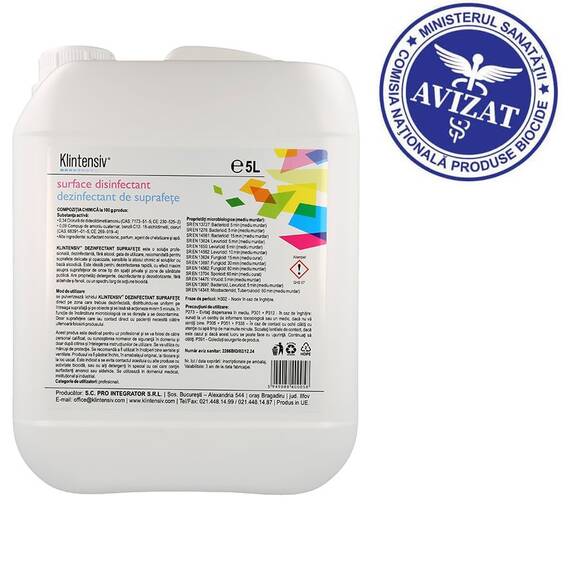 Dezinfectant Suprafete Klintensiv 5L - - Roveli