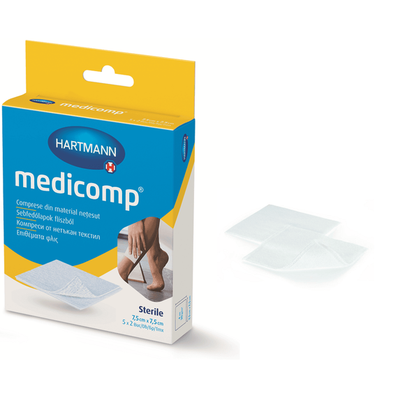 Comprese sterile moi si flexibile Medicomp, Marime (217): 7,5x7,5cm - - Roveli
