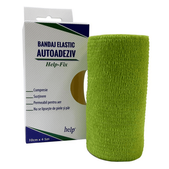 ​Bandaj elastic autoadeziv 10cm x 4.5 m - - Roveli