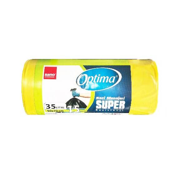 Saci menaj 35L SANO Optima Super- GALBENI - - Roveli