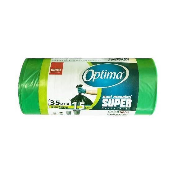 Saci menaj 35L Sano Optima Super - VERZI - - Roveli