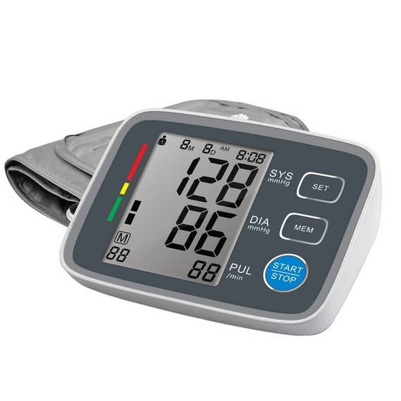 Tensiometru de antebrat U80EH, 180 memorii, sistolic/diastolic, Alb - - Roveli