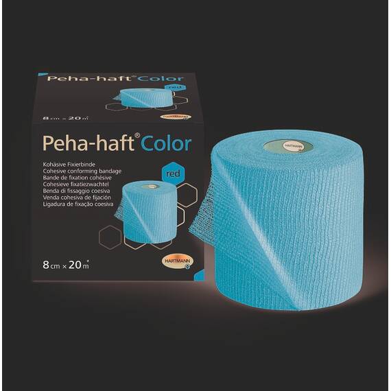 PEHA-HAFT Color bandaj elastic-rosu, Marime (217): 10cm x 20 M - - Roveli