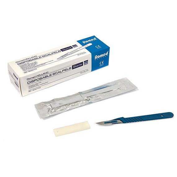 Bisturiu monobloc unica folosinta, Marime (217): 23 - - Roveli