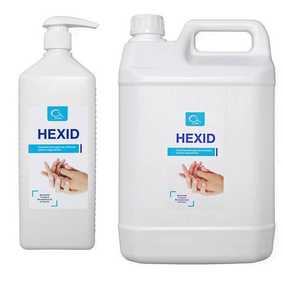 Dezinfectant si Antiseptic - Maini si Tegumente Hexid, Marime (217): 5 L - - Roveli