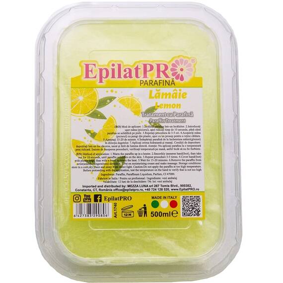 Parafina Lamaie pentru tratamente 500ml - EpilatPRO - - Roveli