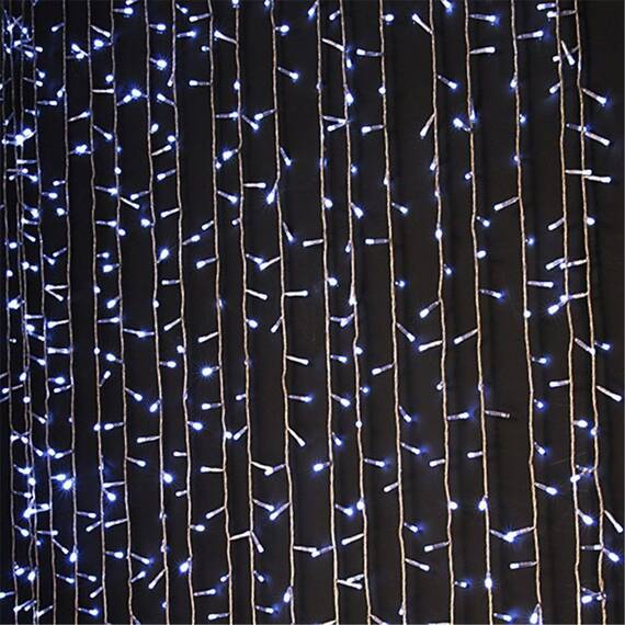 Instalatie tip turturi, 5 m, 240LED, albastru - 3- Roveli