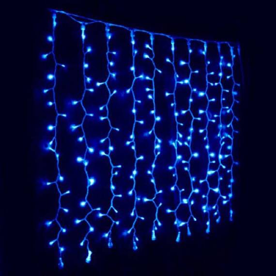Instalatie tip turturi, 5 m, 240LED, albastru - 4- Roveli