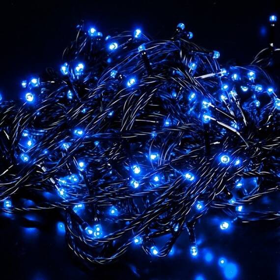 Instalatie de Craciun, 16 m, 200 LED, albastru - 2- Roveli