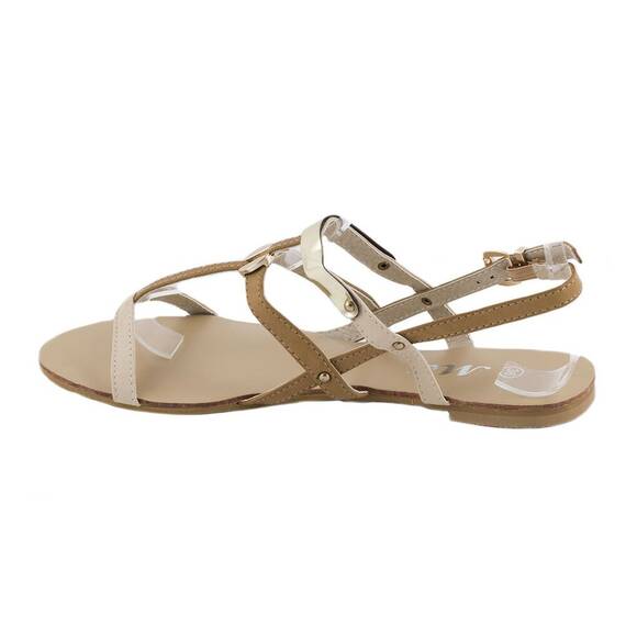 Sandale dama cu barete OL-HG133-APRICOT, Culoare (12): Maro, Apricot, Marime (12): 38 - 2- Roveli
