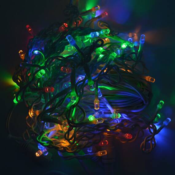 Instalatie turturi 3m, 120LED V8, multicolor, flash - 3- Roveli