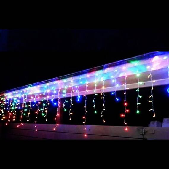 Instalatie turturi 3m, 120LED V8, multicolor, flash - 5- Roveli
