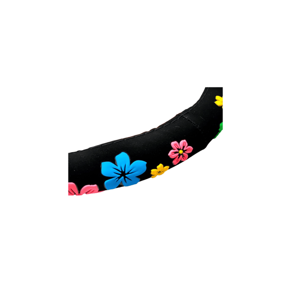 Husa volan din catifea cu aplicatii flori Cod: XSH5021 - 3- Roveli