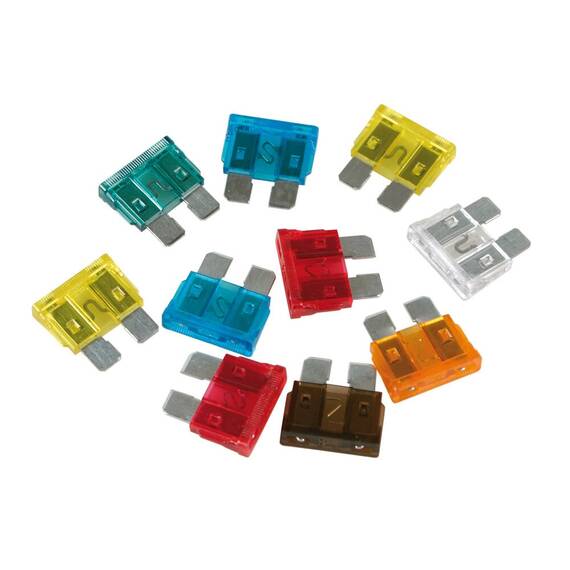 Set sigurante auto, 5A/30A, 10 piese - - Roveli