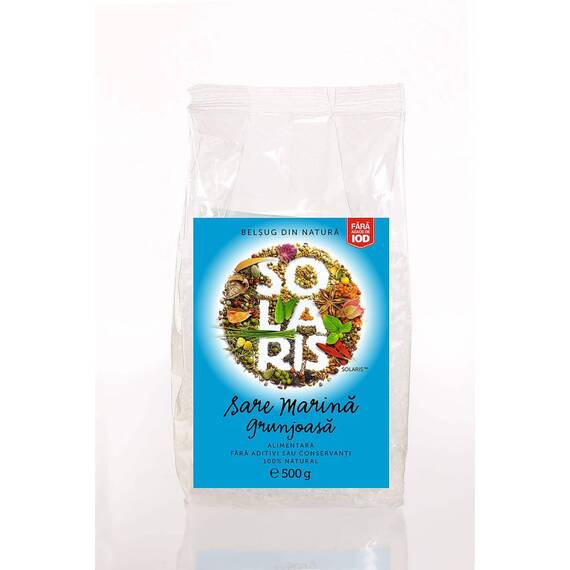 Sare Marina Grunjoasa, 500gr, Solaris - - Roveli