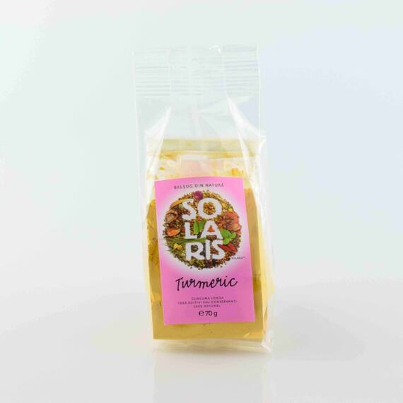 Condiment – Turmeric Macinat, 70gr, Solaris - - Roveli