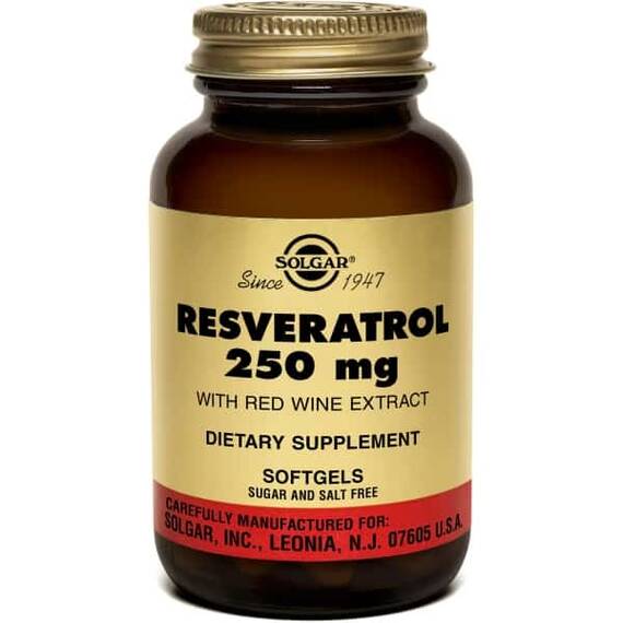 Resveratrol 250mg softgels, 30cps, Solgar - - Roveli