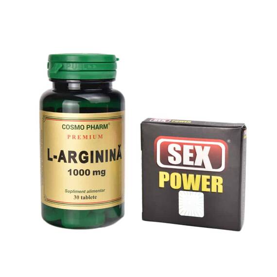 Pachet Sex Power 1 cps + L-Arginina 1000mg 30 tb - - Roveli