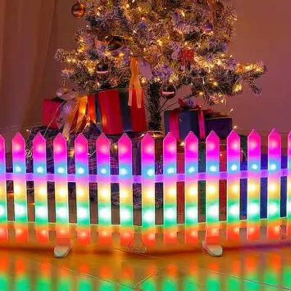 Gard decorativ Craciun interconectabil, 3m, 160LED, multicolor - - Roveli