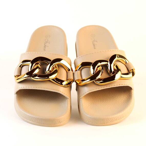 Papuci de dama usori si comozi 2188-2-BEIGE, Marime (12): 36* - - Roveli