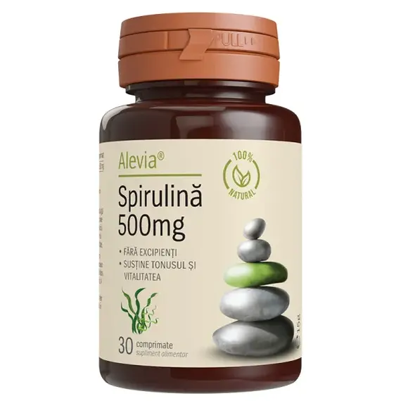 Spirulina 500 mg 30 comprimate Alevia - - Roveli