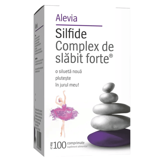 Complex de Slabit Forte Silfide 100 comprimate + Ceai de Slabit 30 plicuri Alevia - - Roveli