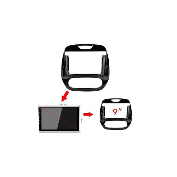 Rama Navigatie 9" cu cablaj si modul canbus  compatibila Renault Captur I 2013-2020 Cod: NV3160/ GR2 - 4- Roveli