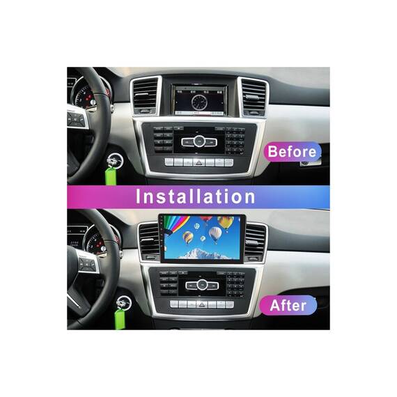 Rama Navigatie 9" cu cablaj si modul canbus  compatibila Mercedes GL-Class GL X166 2012-2015 Cod: NV3094/ GR4 - 4- Roveli