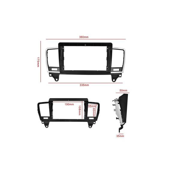 Rama Navigatie 9" cu cablaj si modul canbus  compatibila Mercedes GL-Class GL X166 2012-2015 Cod: NV3094/ GR4 - 3- Roveli