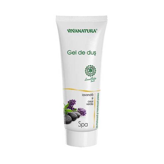 Gel Dus Spa cu Lavanda si Ceai Verde, 250ml, Viva Natura - - Roveli